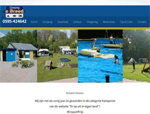 Tablet Screenshot of campingdebreede.nl